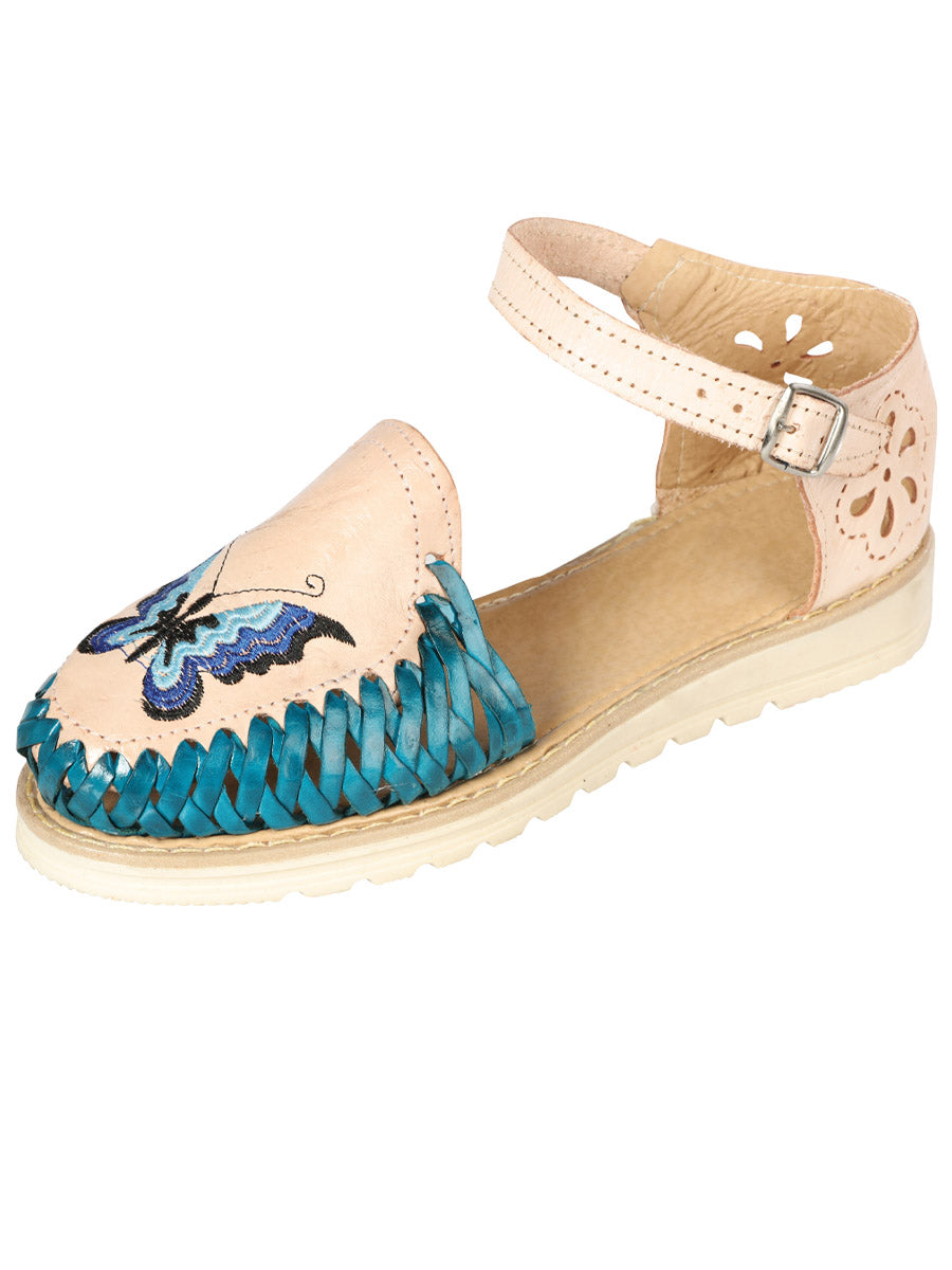 Mexican Artisanal Sandals Leather Natural 603316