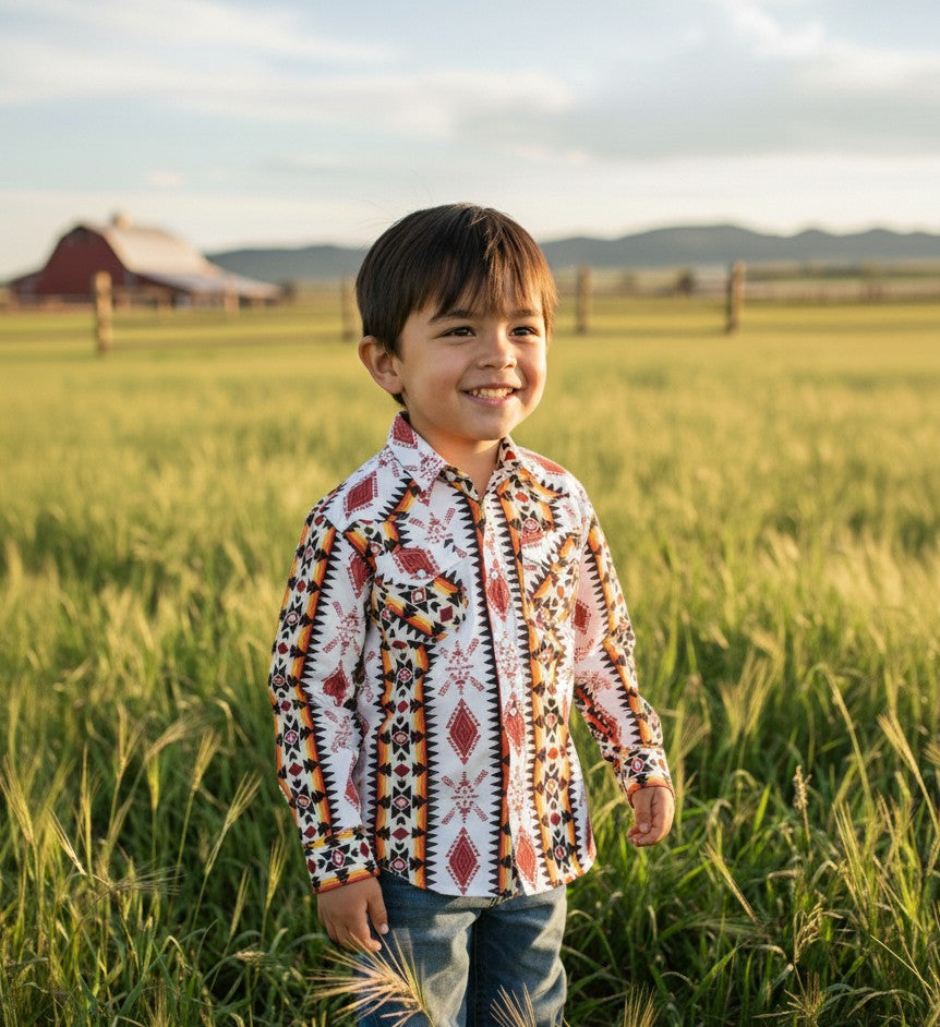 Kid's Snap Button Shirt