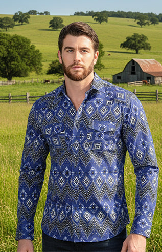 Men's Snap Button Shirt