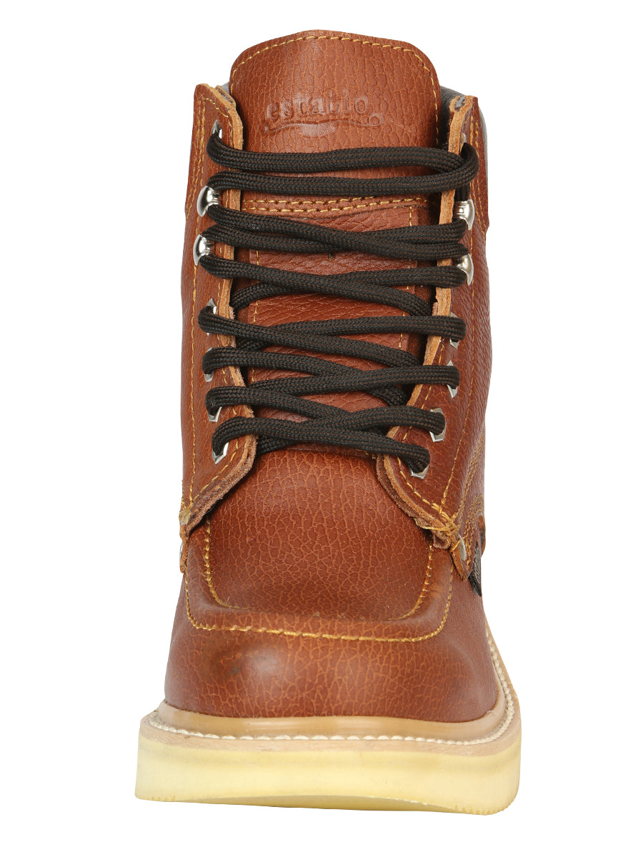 Establo Men’s Work Boot - Grizzly Honey Lace-Up 45428