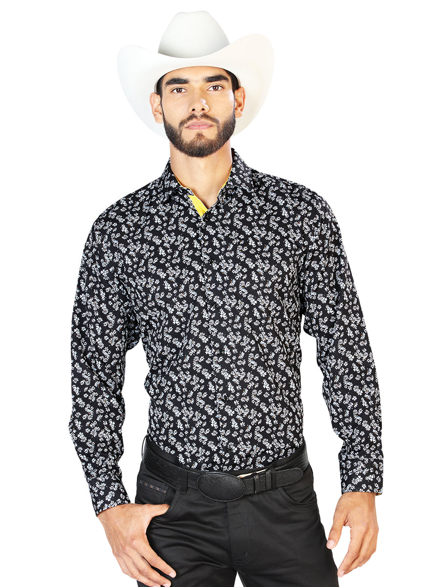 Black Casual Long Sleeve Shirt 126264