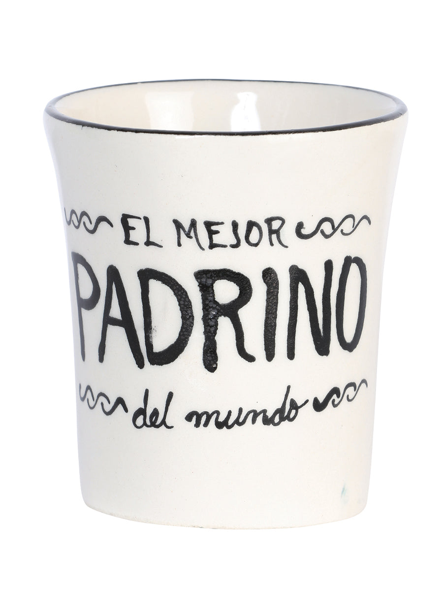 Artisanal Decorative Coffee Mug God Father Talavera Beige  601885